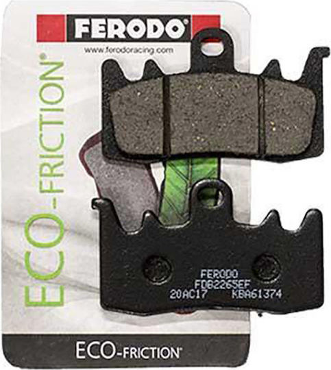 Ferodo Motorcycle Brake Pads Eco-Friction for BMW R1200GS for Aprilia Tuono / Caponord Ducati Multistrada / Hyperstrada / Hypermotard / Monster / SuperSport / Diavel Kymco AK 550 Triumph Scrambler / Street Triple 765 / Tiger Yamaha XC