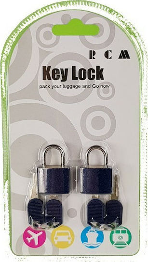 RCM Plastic Padlock Brass with Key 25mm 1pcs