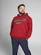 Sweatshirt mit Kapuze Rot