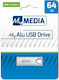 Verbatim MyMedia My Alu 64GB USB 3.2 Stick Argint