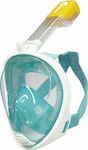 Bluewave Μάσκα Θαλάσσης Σιλικόνης Full Face 61059 Turquoise/White L/XL
