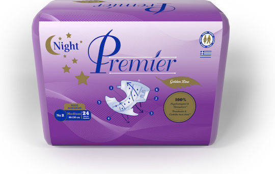 Mediform Premier Night Golden Line Πάνες Ακράτειας Medium 24τμχ