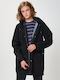 Winter Jacke Parka Wasserdicht Schwarz