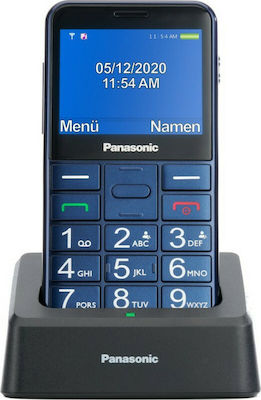 Panasonic KX-TU155 Dual SIM Mobile Phone with Large Buttons Blue