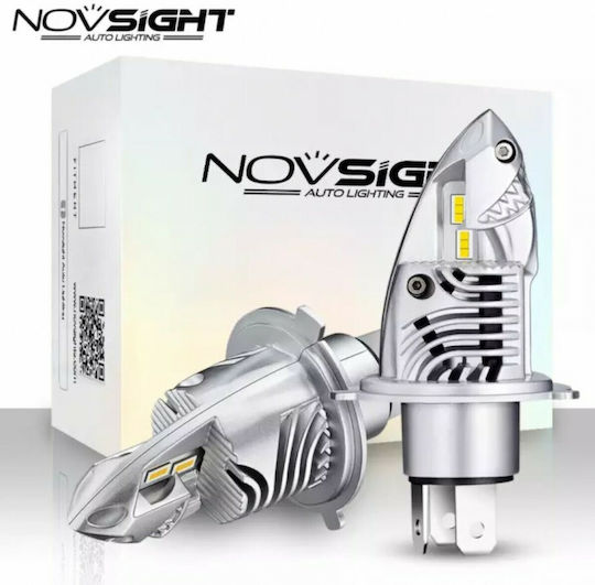 NovSight Lamps Car F10 H4 LED 6000K Cold White 12V 70W 2pcs