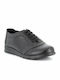 Leder Damen Oxfords in Schwarz Farbe