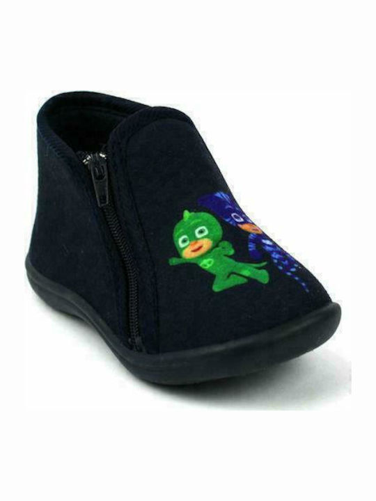 Kids Slippers Boots Navy Blue