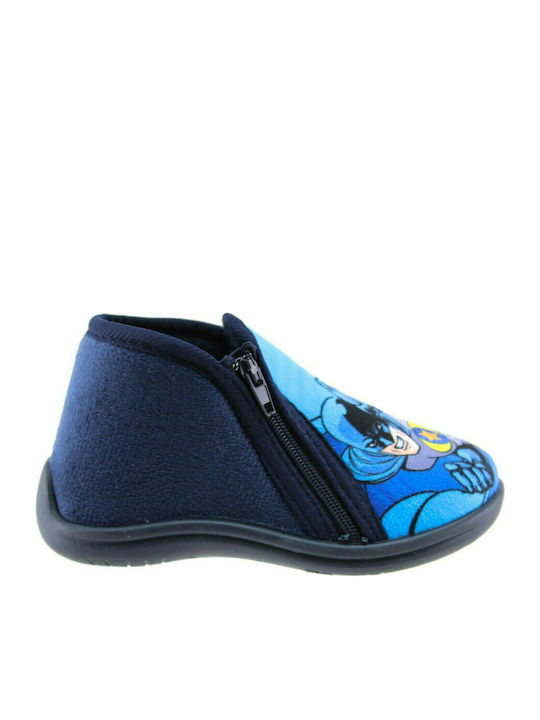 FAME Kids Slipper Ankle Boot Blue