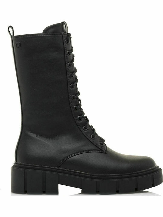 MTNG Women's Ankle Boots with Medium Heel Black