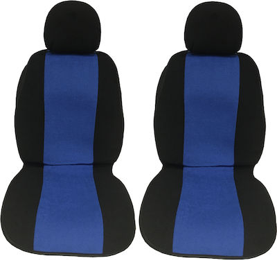 Auto Gs Towel Seat Covers Set 2pcs Super Fresh Blue / Black