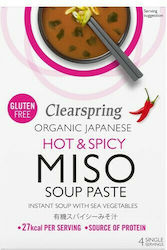 Clearspring Σούπα Miso Με Λαχανικά Πικάντικη Χωρίς Γλουτένη 60gr