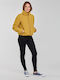 Women's Short Puffer Jacket for Winter Yellow/Honey Mustard