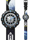 FlikFlak Kids Analog Watch Moon & Back with Fabric Strap Multicolour