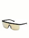 Web Sunglasses with Black Plastic Frame and Brown Gradient Mirror Lens WE0221 02G