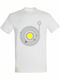 Tshirt Unisex "Space Vinyl Music", White