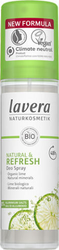 Lavera Natural & Fresh Deodorant Organic Lime & Natural Minerals Φυσικό Αποσμητικό 48h σε Spray Χωρίς Αλουμίνιο 75ml