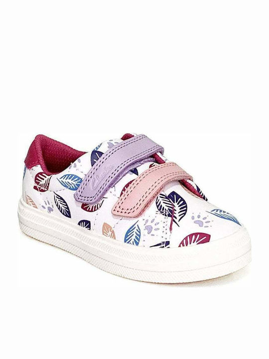 Clarks Kids Sneakers Nova Early T Anatomic with Scratch White