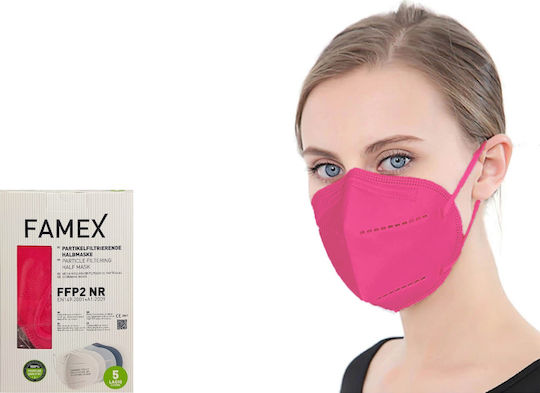 Famex Particle Filtering Half Mask FFP2 NR Маска за защита FFP2 Розов 1бр