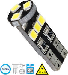 GloboStar Lampen Auto T10 Canbus LED 6000K Kalt...