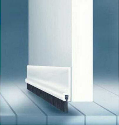 Viosarp Stafflex Jumbo Draft Stopper Brush Door with Brush in White Color