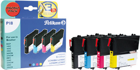 Pelikan Πακέτο Συμβατών Μελανιών Εκτυπωτή InkJet Brother Πολλαπλό (Color) 1τμχ