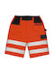 Result Reflective Work Shorts Orange R328X