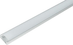 Elmark External Aluminum Profile for LED Strip with Opal Cover 100x1.5x0.6cm