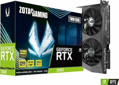 Zotac GeForce RTX 3060 12GB GDDR6 margine dublă Placă Grafică