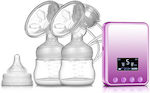 Automatic Electric Single Breast Pump Zimeitu Battery and Electric BPA Free Purple