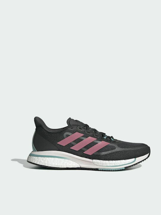 Adidas Supernova+ Γυναικεία Αθλητικά Παπούτσια Running Carbon / Rose Tone / Mint Ton