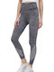 Women's Long Training Legging High Waisted Gray