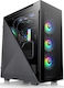 Thermaltake Divider 500 TG ARGB Gaming Midi Tower Computer Case with Window Panel Black