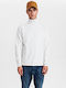 Gabba Men's Long Sleeve Sweater Turtleneck White