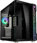 Kolink Unity Code X Gaming Midi Tower Computer Case with Window Panel and RGB Lighting Black