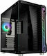 Kolink Unity Code X Гейминг Midi Tower Компютърна кутия със странично прозорче и RGB осветление Черно