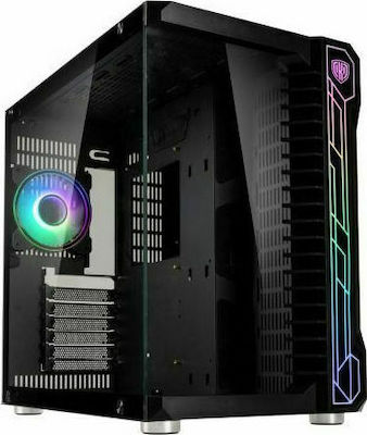 Kolink Unity Code X Gaming Midi Tower Κουτί Υπολογιστή με Πλαϊνό Παράθυρο και RGB Φωτισμό Μαύρο