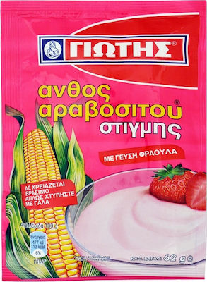 Γιώτης Mix for Pastry Cream Άνθος Αραβοσίτου Στιγμής Instant with Flavor Strawberry 62gr