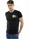 Devergo 0105 Ανδρικό T-shirt Μαύρο με Στάμπα