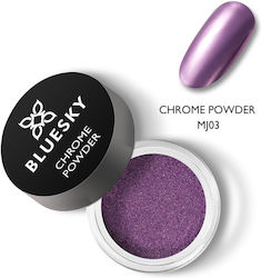Bluesky Chrome Powder Decorating Powder for Nails in Purple Color