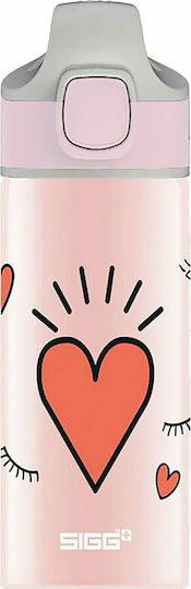 Sigg Girl Power Miracle Kids Aluminium Water Bottle Set with Straw 400ml