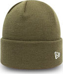 New Era Pop Short Cuff Knitted Beanie Cap Khaki