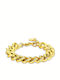 Luca Barra Chain Hand made of Steel Gold-plated Length 19cm