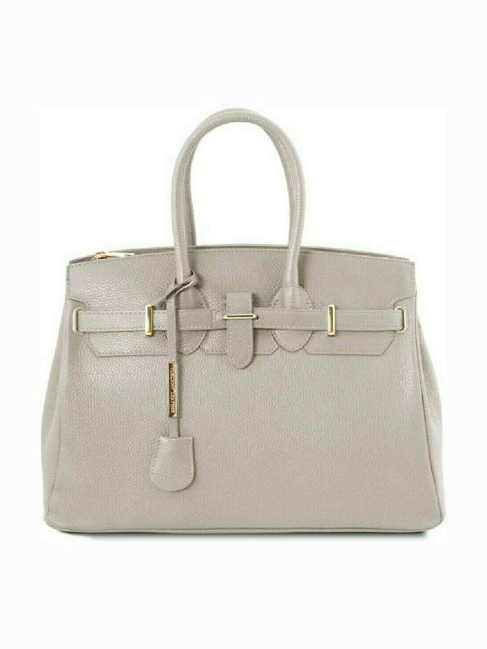 Tuscany Leather Leather Women's Bag Hand Gray