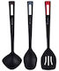 Pierre Cardin Plastic Cooking Utensil Set Black 3pcs