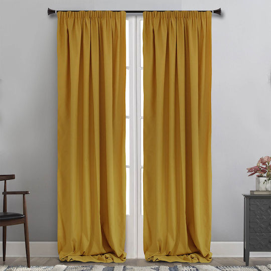 La Maison Blanche Curtain with Pencil Pleat 70233803 Yellow 145x310cm
