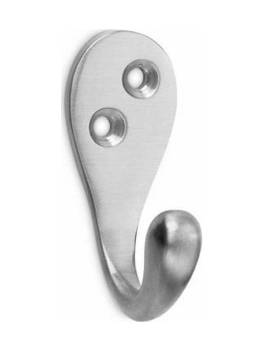 Inofix Metal Wall Hanger Νίκελ 4x2x3cm