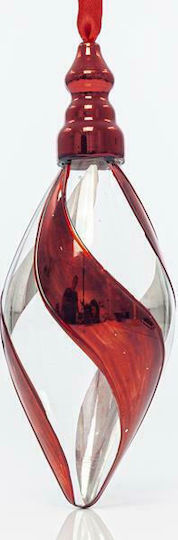Ornament suspendat Lacrimă De sticlă Transparent 13x6buc Set 4buc