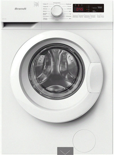Brandt Πλυντήριο Ρούχων 7kg 1400 Στροφών WFB170WG