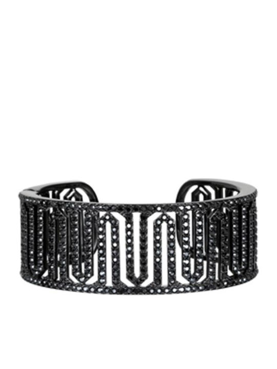 Karl Lagerfeld Bracelet Handcuffs Black Deco Cuff made of Steel