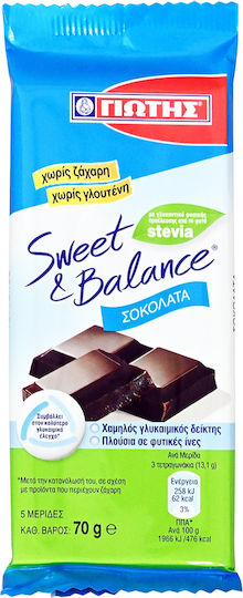 Γιώτης Sweet & Balance Stevia Σοκολάτα Υγείας με Στέβια 70gr